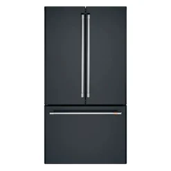 CAFE 23.1 Cu Ft 36 In Refrigerator Black Bottom Freezer, French door - CWE23SP3MD1