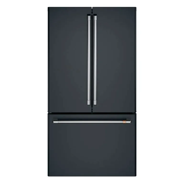CAFE 23.1 Cu Ft 36 In Refrigerator Black Bottom Freezer, French door - CWE23SP3MD1