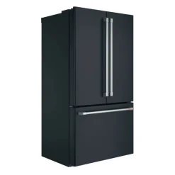 CAFE 23.1 Cu Ft 36 In Refrigerator Black Bottom Freezer, French door - CWE23SP3MD1