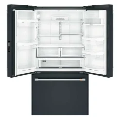 CAFE 23.1 Cu Ft 36 In Refrigerator Black Bottom Freezer, French door - CWE23SP3MD1