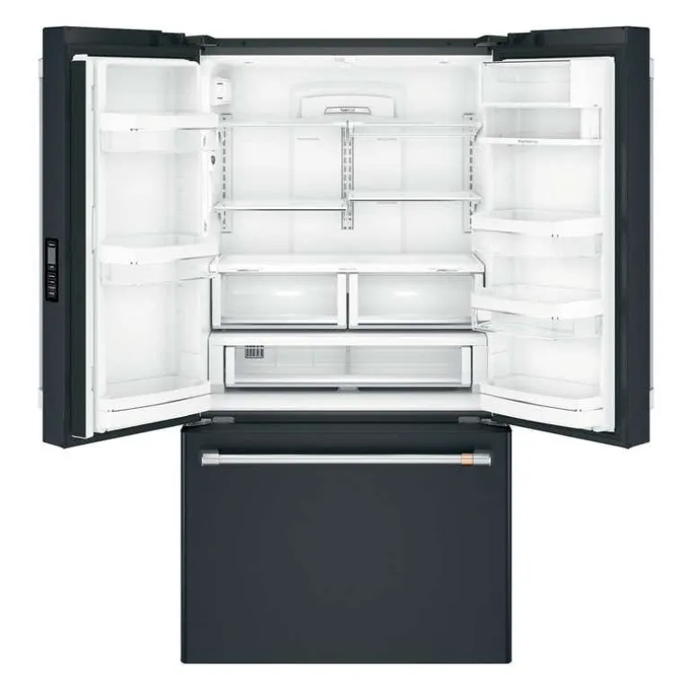 CAFE 23.1 Cu Ft 36 In Refrigerator Black Bottom Freezer, French door - CWE23SP3MD1