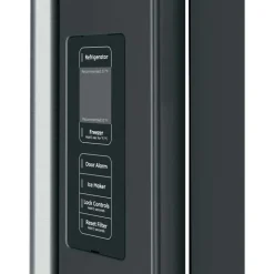 CAFE 23.1 Cu Ft 36 In Refrigerator Black Bottom Freezer, French door - CWE23SP3MD1