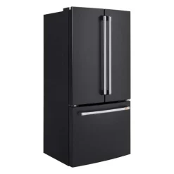 CAFE 18.6 Cu Ft 33 In Refrigerator Black Bottom Freezer, French door - CWE19SP3ND1