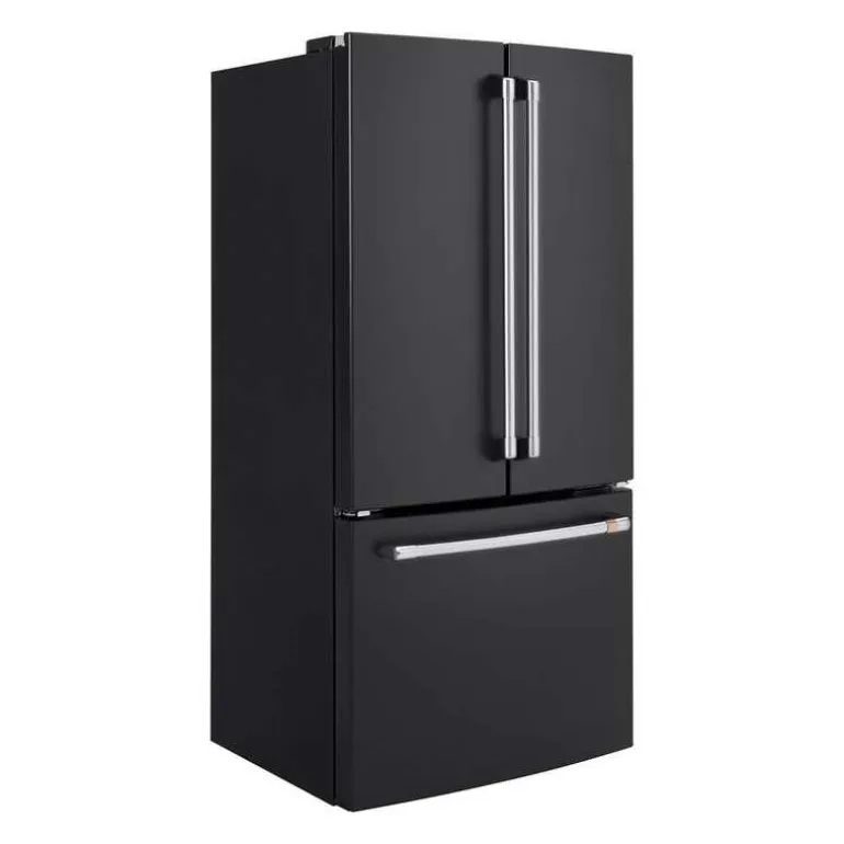 CAFE 18.6 Cu Ft 33 In Refrigerator Black Bottom Freezer, French door - CWE19SP3ND1