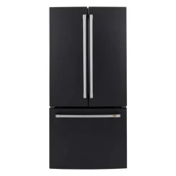 CAFE 18.6 Cu Ft 33 In Refrigerator Black Bottom Freezer, French door - CWE19SP3ND1