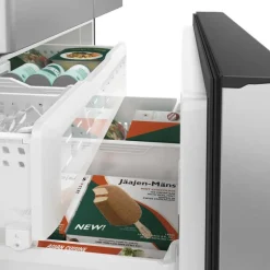 CAFE 23.1 Cu Ft 36 In Refrigerator Stainless Steel Bottom Freezer, French door - CWE23SP2MS1