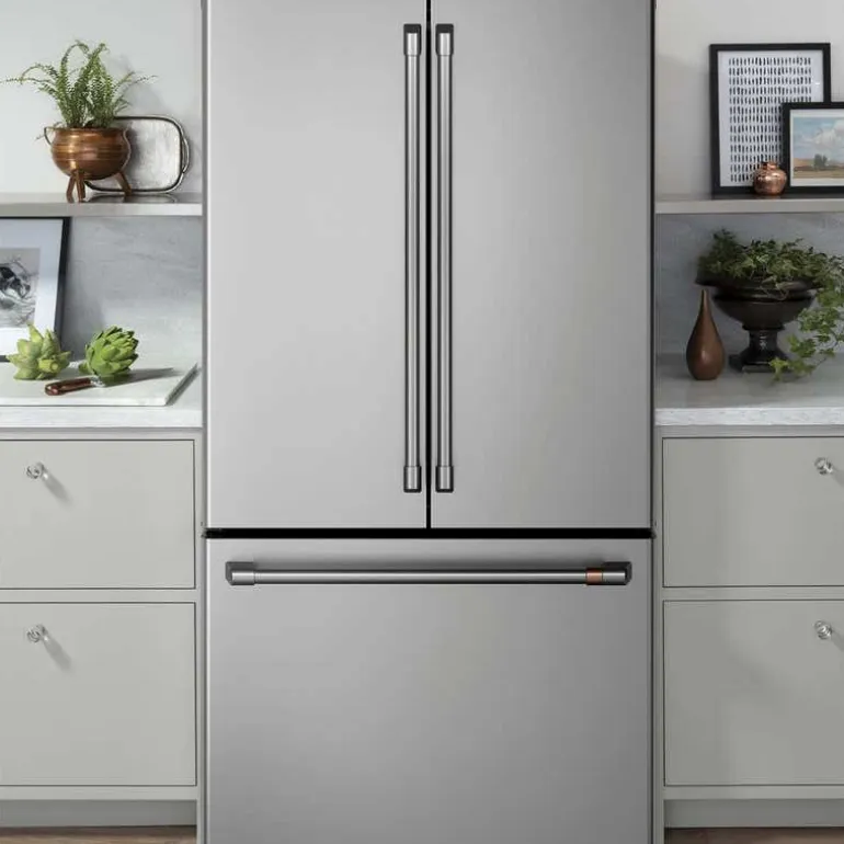 CAFE 23.1 Cu Ft 36 In Refrigerator Stainless Steel Bottom Freezer, French door - CWE23SP2MS1