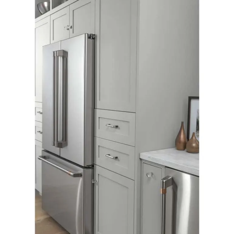 CAFE 23.1 Cu Ft 36 In Refrigerator Stainless Steel Bottom Freezer, French door - CWE23SP2MS1