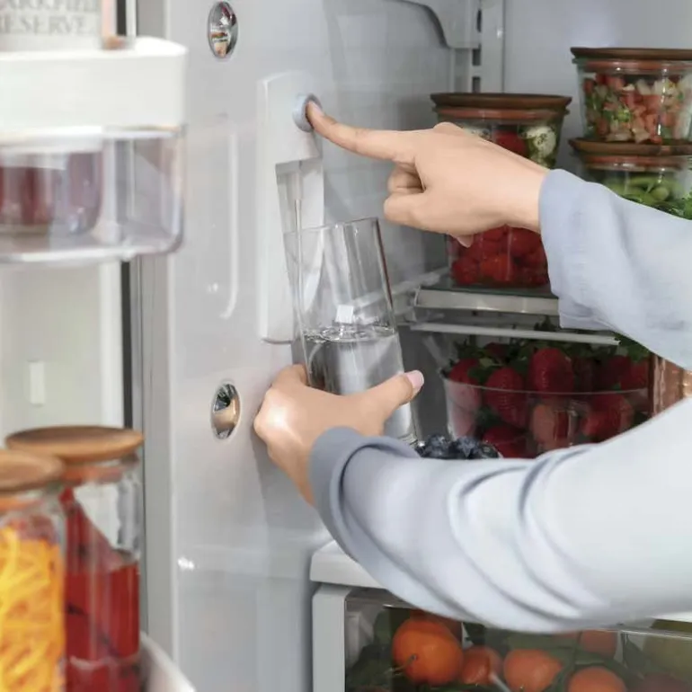 CAFE 23.1 Cu Ft 36 In Refrigerator Stainless Steel Bottom Freezer, French door - CWE23SP2MS1