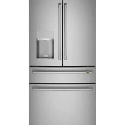 CAFE 22,3 Cu Ft 36 In Refrigerator Stainless Steel Bottom Freezer, French door - CXE22DP2PS1