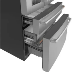 CAFE 22,3 Cu Ft 36 In Refrigerator Stainless Steel Bottom Freezer, French door - CXE22DP2PS1