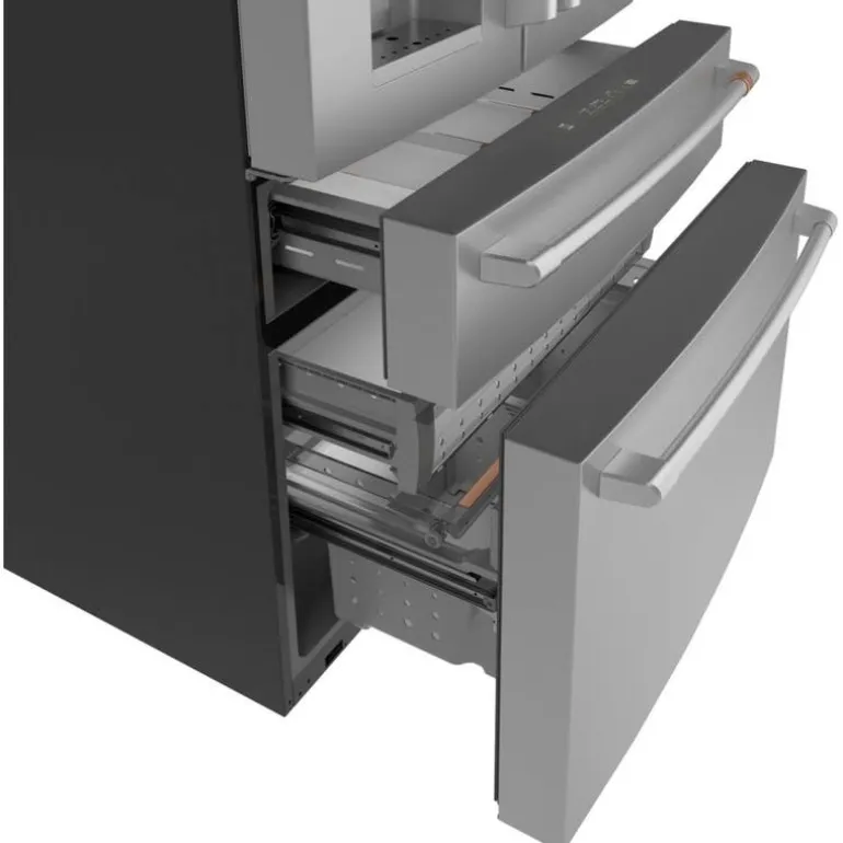 CAFE 22,3 Cu Ft 36 In Refrigerator Stainless Steel Bottom Freezer, French door - CXE22DP2PS1