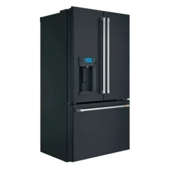 CAFE 22.2 Cu Ft 36 In Refrigerator Black Bottom Freezer, French door - CYE22TP3MD1