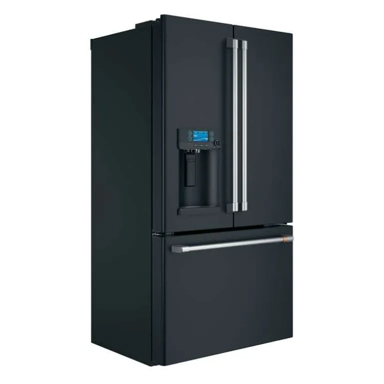 CAFE 22.2 Cu Ft 36 In Refrigerator Black Bottom Freezer, French door - CYE22TP3MD1