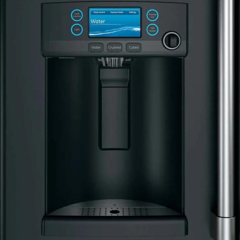 CAFE 22.2 Cu Ft 36 In Refrigerator Black Bottom Freezer, French door - CYE22TP3MD1