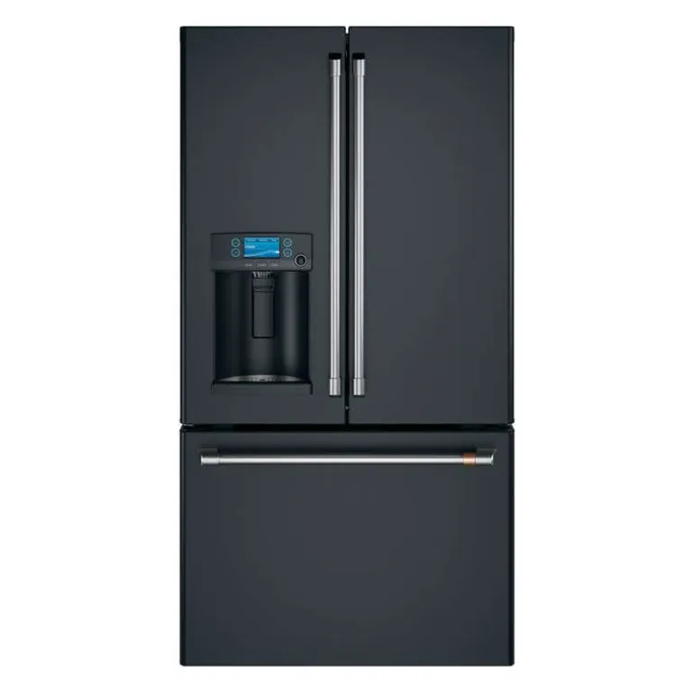 CAFE 22.2 Cu Ft 36 In Refrigerator Black Bottom Freezer, French door - CYE22TP3MD1
