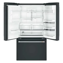 CAFE 22.2 Cu Ft 36 In Refrigerator Black Bottom Freezer, French door - CYE22TP3MD1