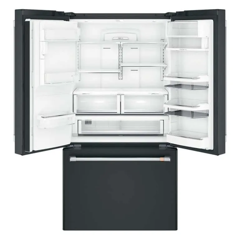 CAFE 22.2 Cu Ft 36 In Refrigerator Black Bottom Freezer, French door - CYE22TP3MD1