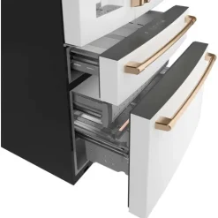 CAFE 22,3 Cu Ft 36 In Refrigerator Stainless Steel Bottom Freezer, French door - CXE22DP4PW2