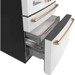 CAFE 22,3 Cu Ft 36 In Refrigerator Stainless Steel Bottom Freezer, French door - CXE22DP4PW2