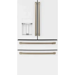 CAFE 22,3 Cu Ft 36 In Refrigerator Stainless Steel Bottom Freezer, French door - CXE22DP4PW2