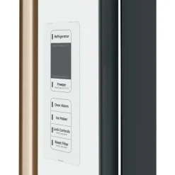 CAFE 23.1 Cu Ft 36 In Refrigerator White Bottom Freezer, French door - CWE23SP4MW2