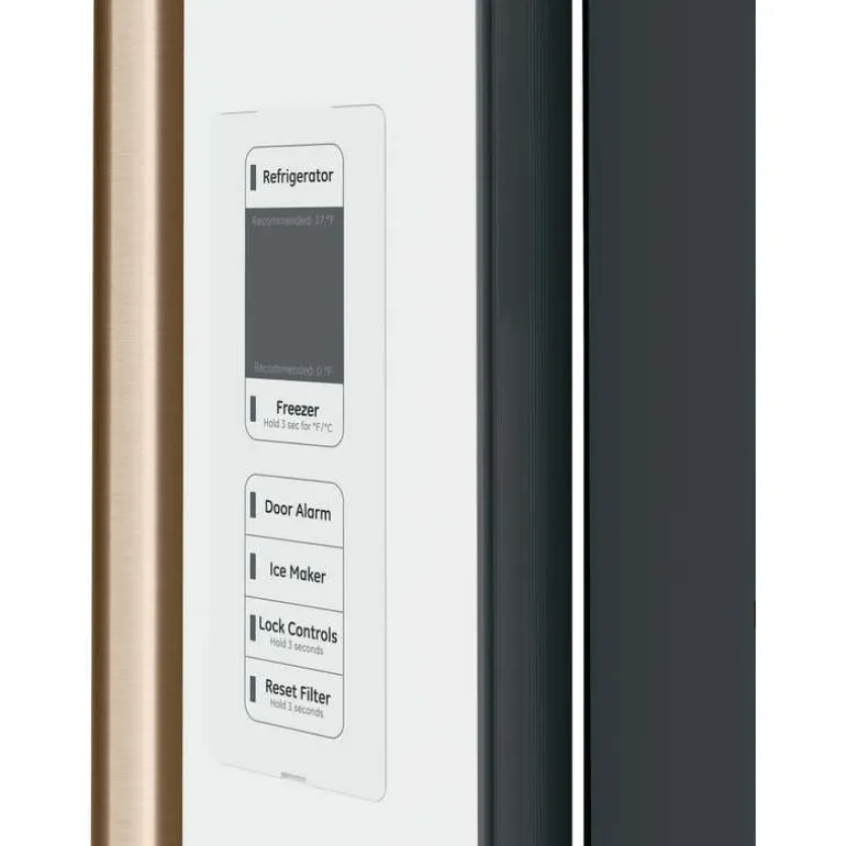 CAFE 23.1 Cu Ft 36 In Refrigerator White Bottom Freezer, French door - CWE23SP4MW2
