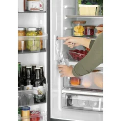 CAFE 18.6 Cu Ft 33 In Refrigerator White Bottom Freezer, French door - CWE19SP4NW2