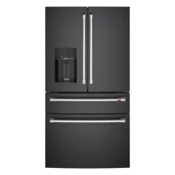 CAFE 36 In 22,3 Cu Ft Refrigerator black Bottom Freezer, French door - CXE22DP3PD1