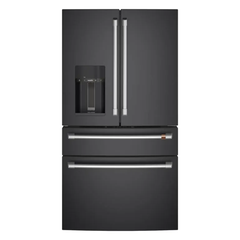 CAFE 36 In 22,3 Cu Ft Refrigerator black Bottom Freezer, French door - CXE22DP3PD1