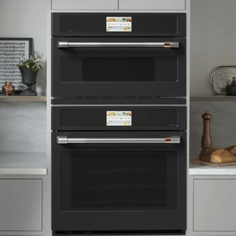 CAFE Built-In Wall Oven Black 30" - CSB913P3VD1