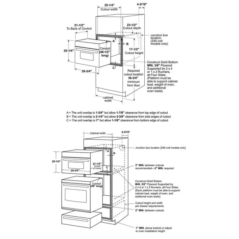 CAFE Built-In Wall Oven Black 30" - CSB913P3VD1