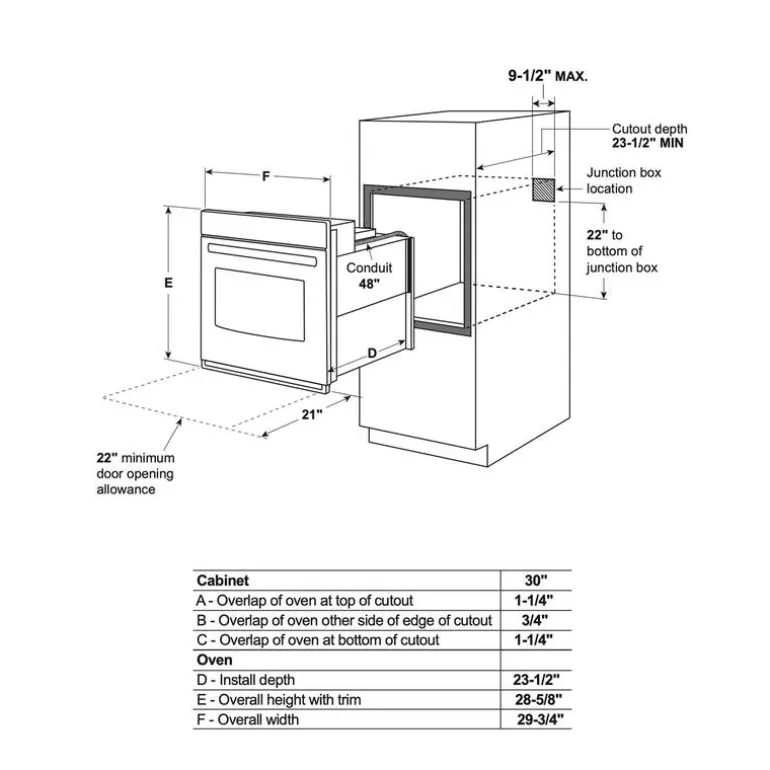 CAFE Built-In Wall Oven Black 30" Electric - CTS90DP3ND1