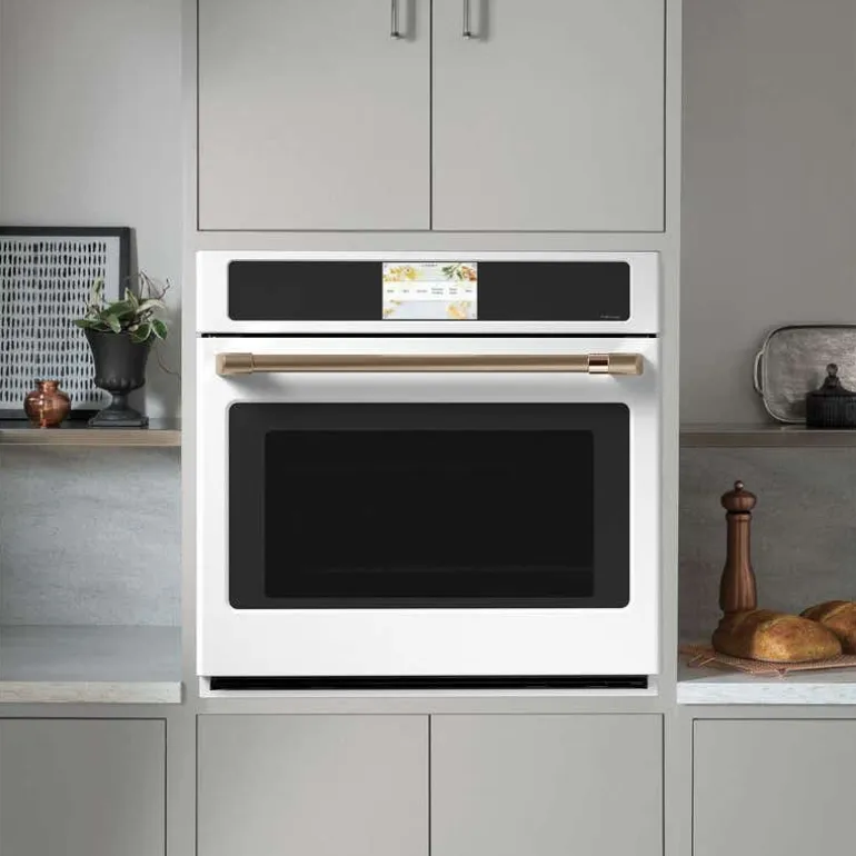 CAFE Built-In Wall Oven White 30" Electric - CTS90DP4NW2