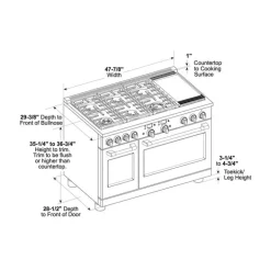 CAFE Commercial-Style Range White 48