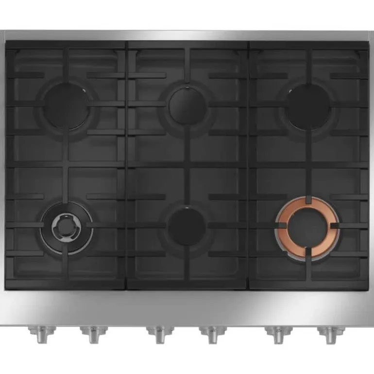 CAFE Cooktop Gas Stainless Steel 36" Stainless Steel - CGU366P2TS1