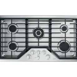 CAFE Cooktop Gas Stainless Steel 36"    Stainless Steel - CGP95362MS1
