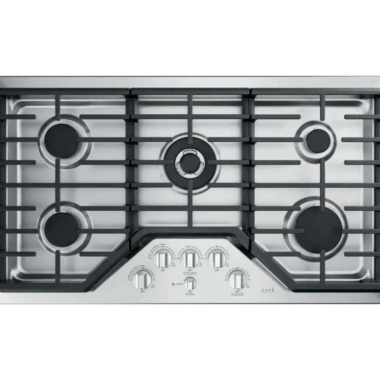 CAFE Cooktop Gas Stainless Steel 36" Stainless Steel - CGP95362MS1