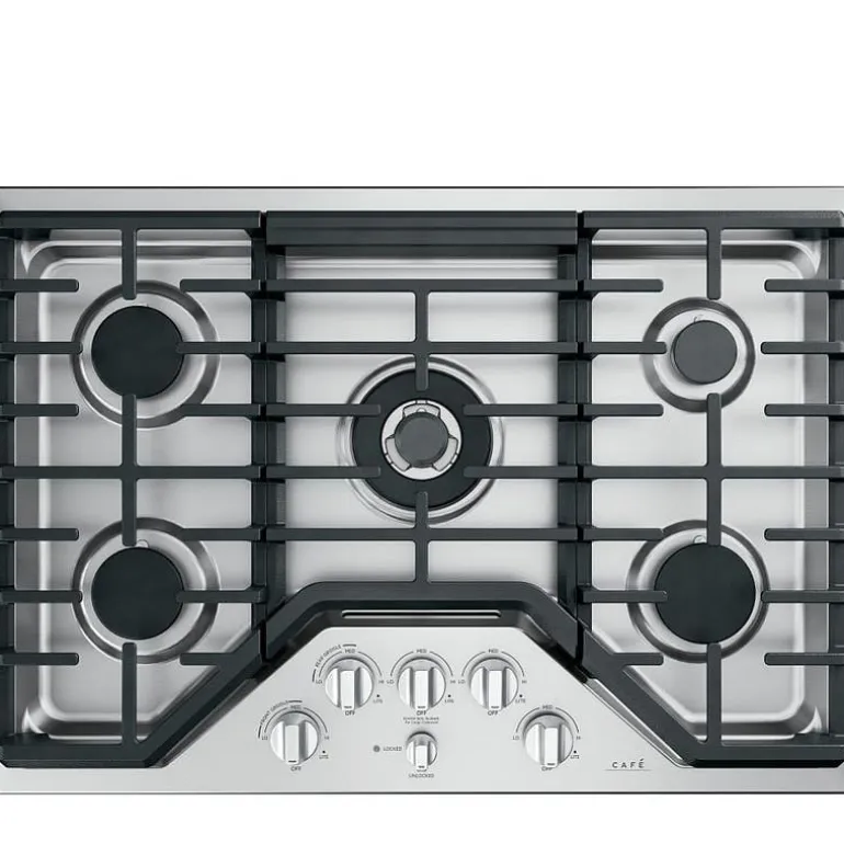 CAFE Cooktop Gas Stainless Steel 30" Stainless Steel - CGP95302MS1