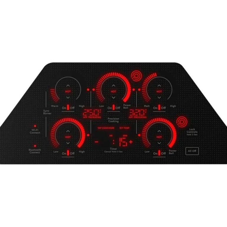 CAFE Cooktop Glass-Ceramic Black 36" Black - CEP90361TBB