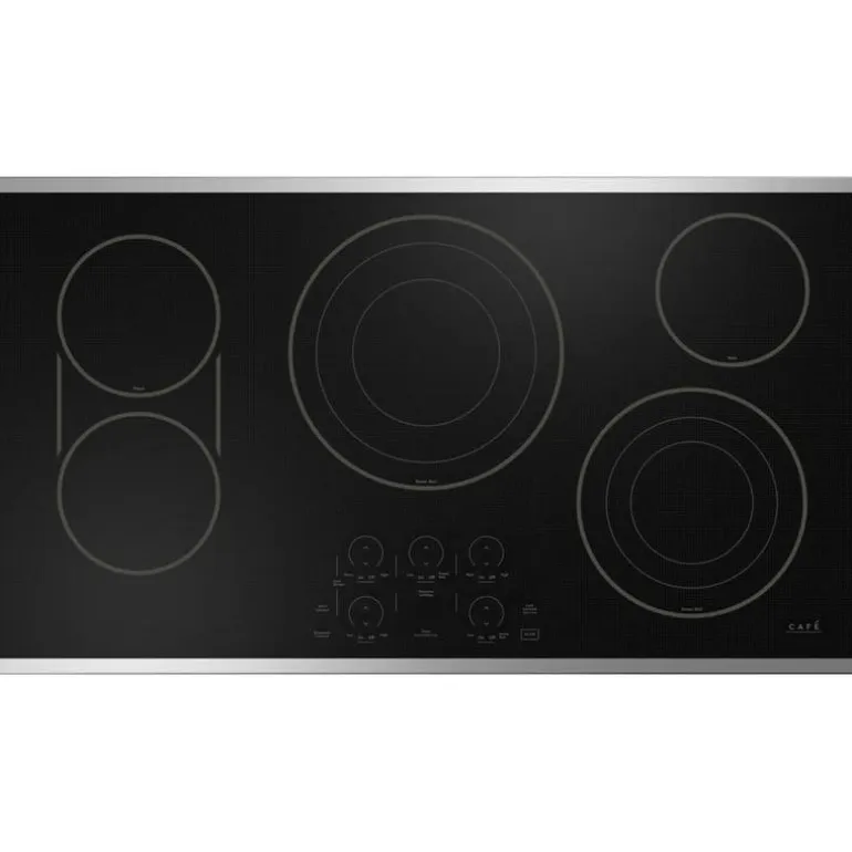 CAFE Cooktop Glass-Ceramic Stainless Steel 36" Stainless Steel - CEP90362TSS