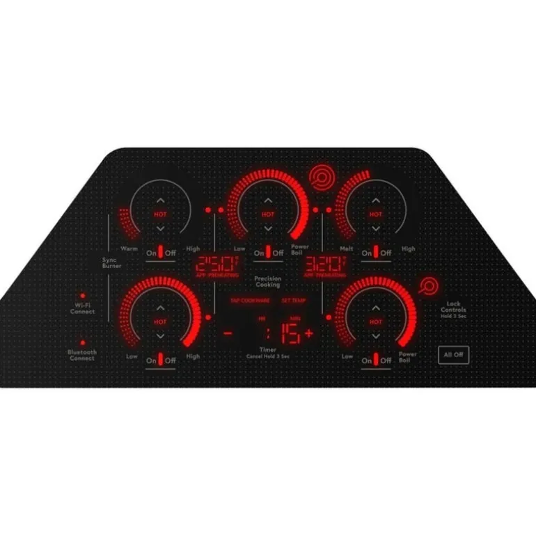 CAFE Cooktop Glass-Ceramic Stainless Steel 36" Stainless Steel - CEP90362TSS