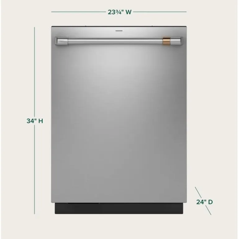 CAFE Dishwasher Built-In Stainless Steel 24" 44dB - CDT858P2VS1