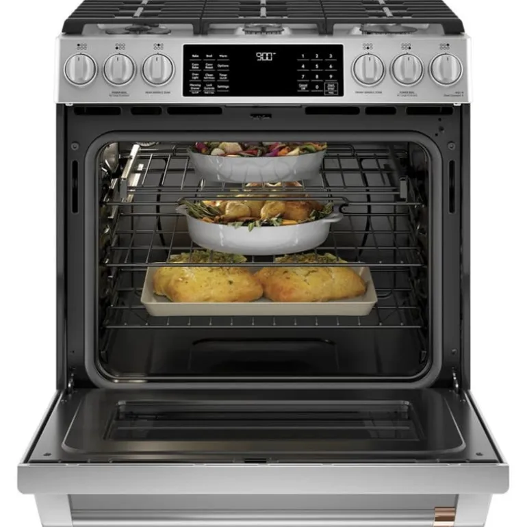 CAFE Dual-Fuel Range Stainless Steel 30" Dual Energy Gas - CC2S900P2MS1