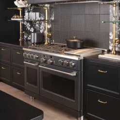 CAFE Range black 48" Dual Energy Gas - C2Y486P3TD1