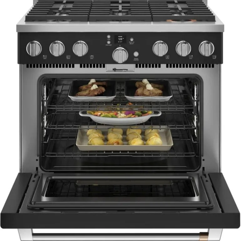 CAFE Range Black 36" Electric Gas - C2Y366P3TD1