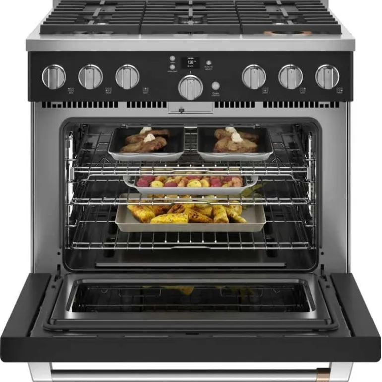 CAFE Range Black 36" Electric Gas - CGY366P3TD1