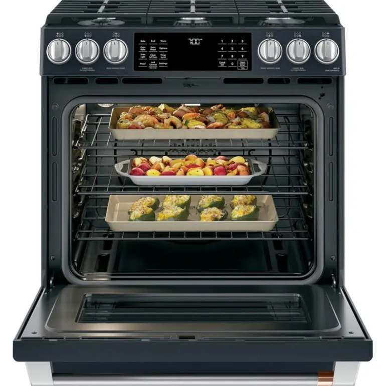 CAFE Range Black 30" Gaz Gas - CCGS700P3MD1