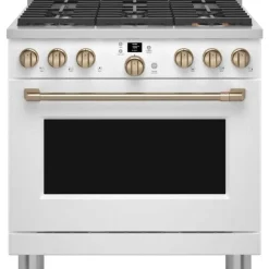 CAFE Range White 36" Electric Gas - CGY366P4TW2
