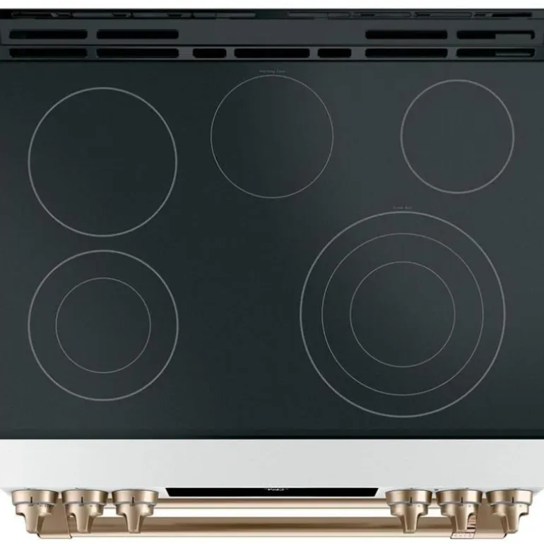 CAFE Range White 30" Electric Glass-Ceramic - CCES750P4MW2